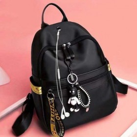 New Backpack Female New Fashion Ribbon Large -capacity Women's Bag Outdoor Travel Small Backpack